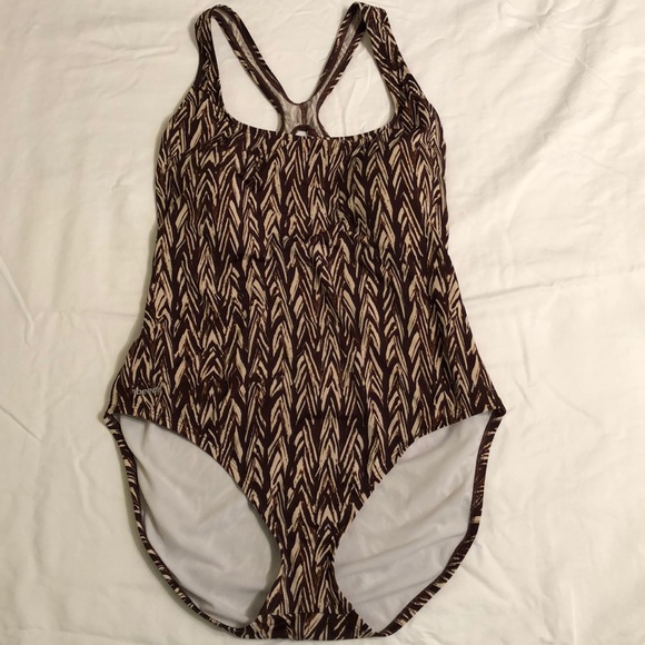 brown speedo swimsuit